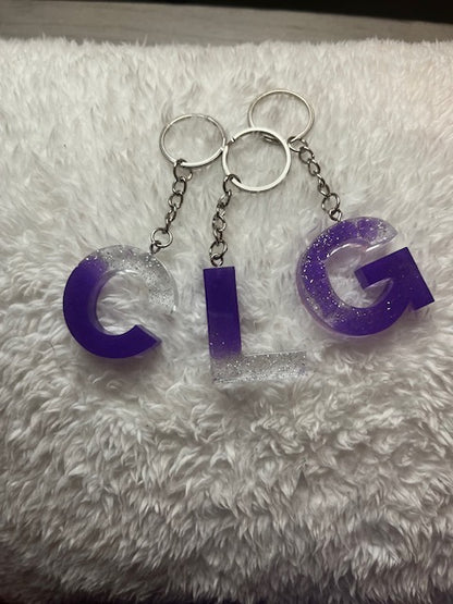 Letter, picture, circle keychains